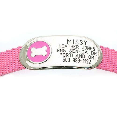 Jewelry Collar Tag - Bone, - Lucky Pet